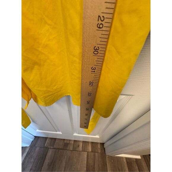 Yellow Button Down Shirt Dress - Picture 9 of 9